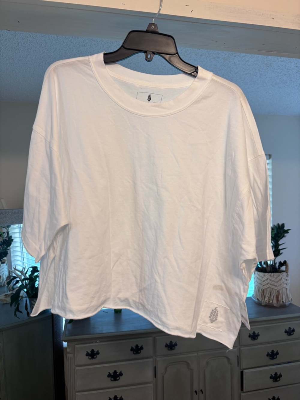 White Free People Inspire Tee